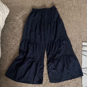 SHEIN Navy Blue Tiered Pants